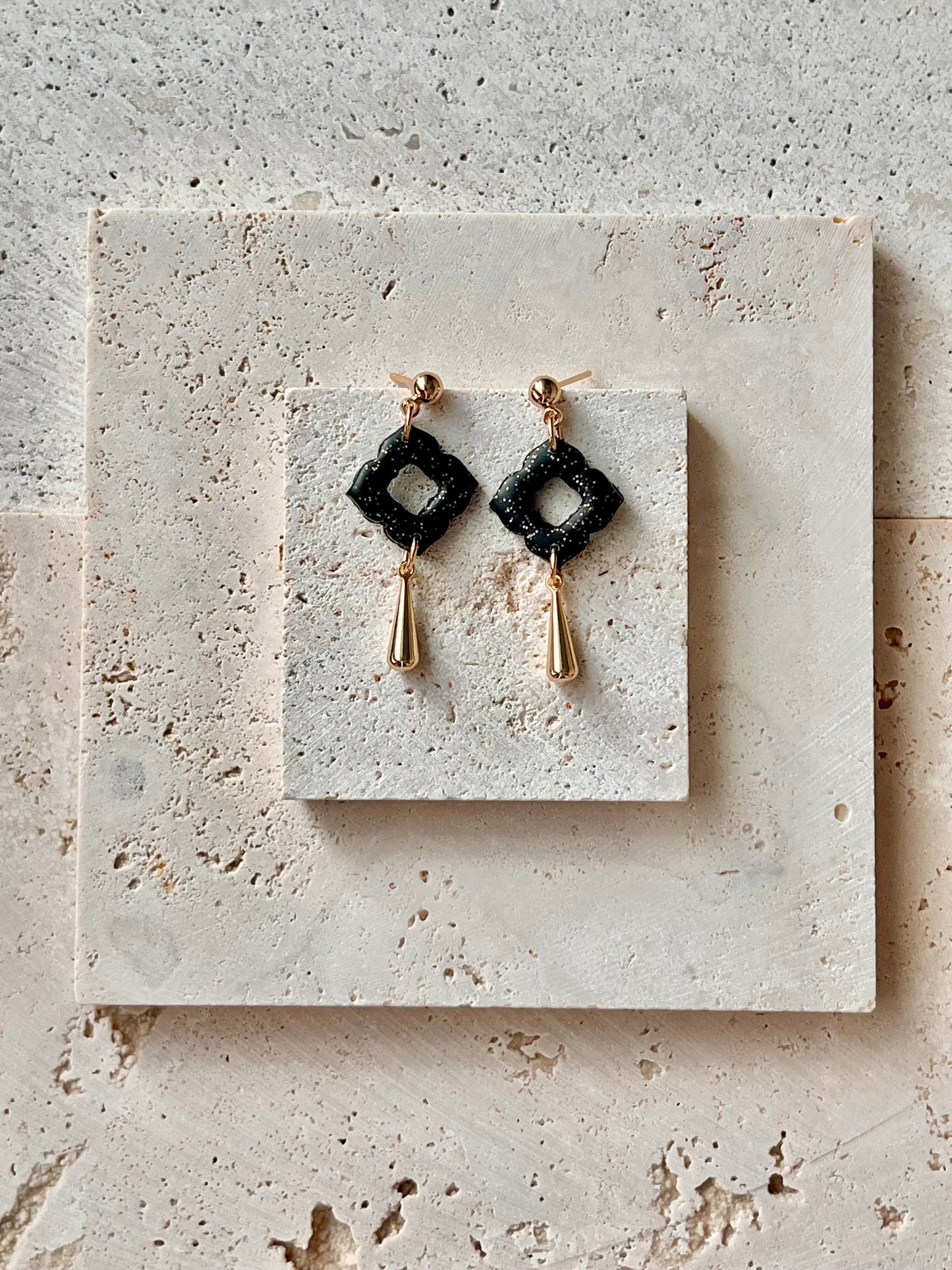 Black Sparkle Dangle
