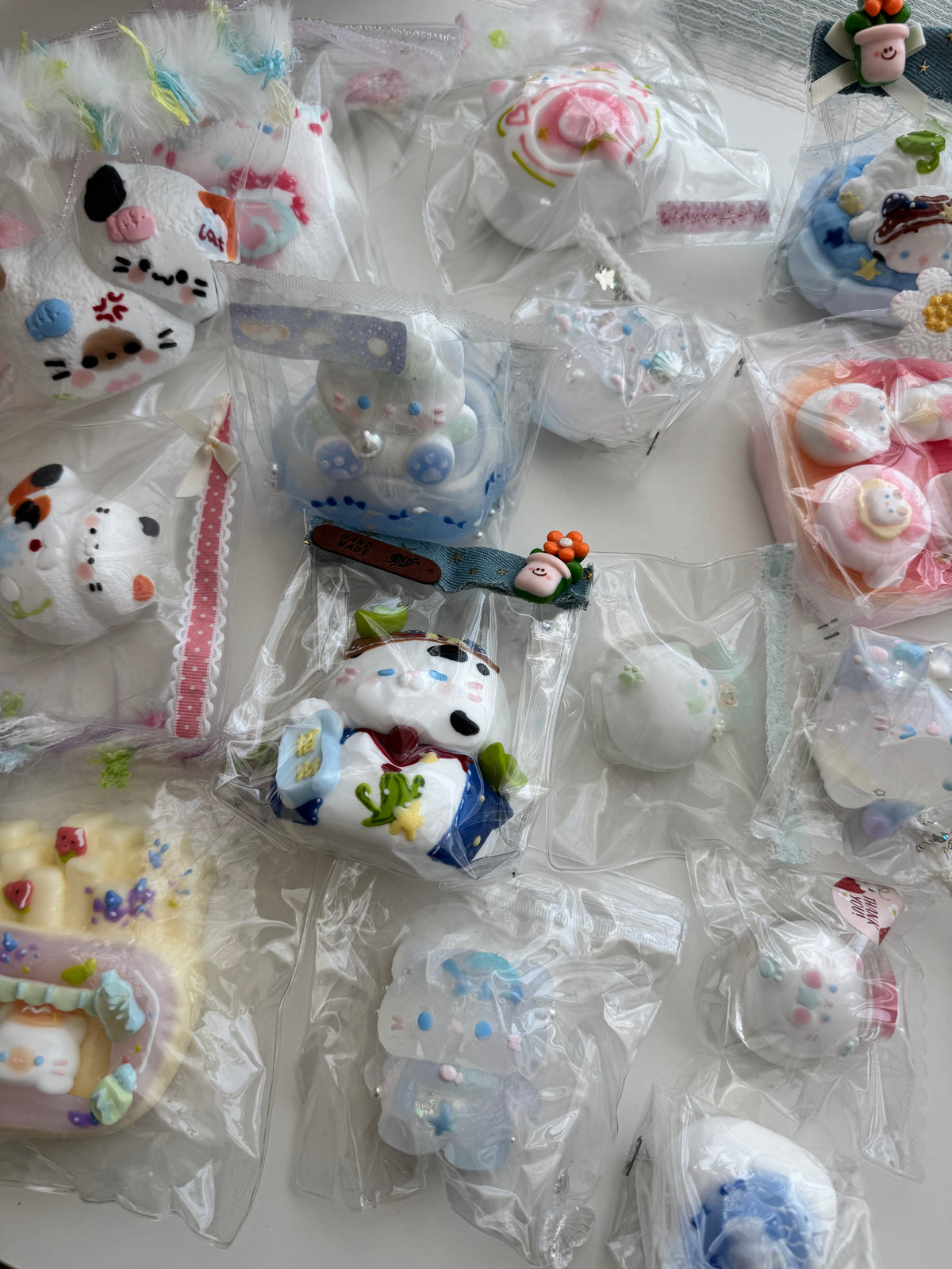 Handmade Cat Squishes water & cream base