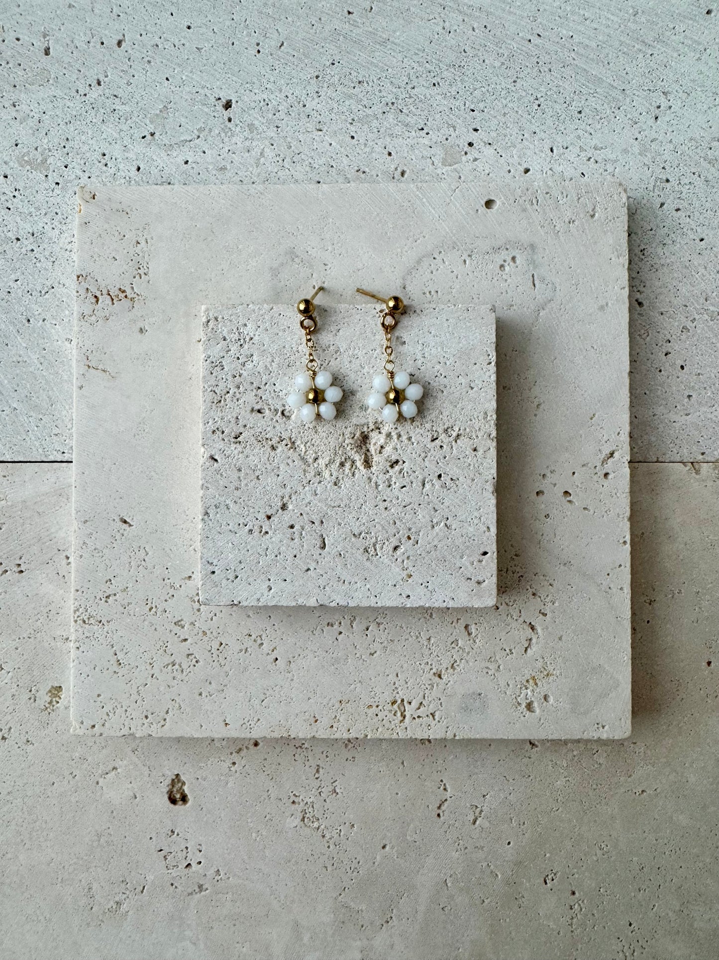 Flower Beaded Earrings