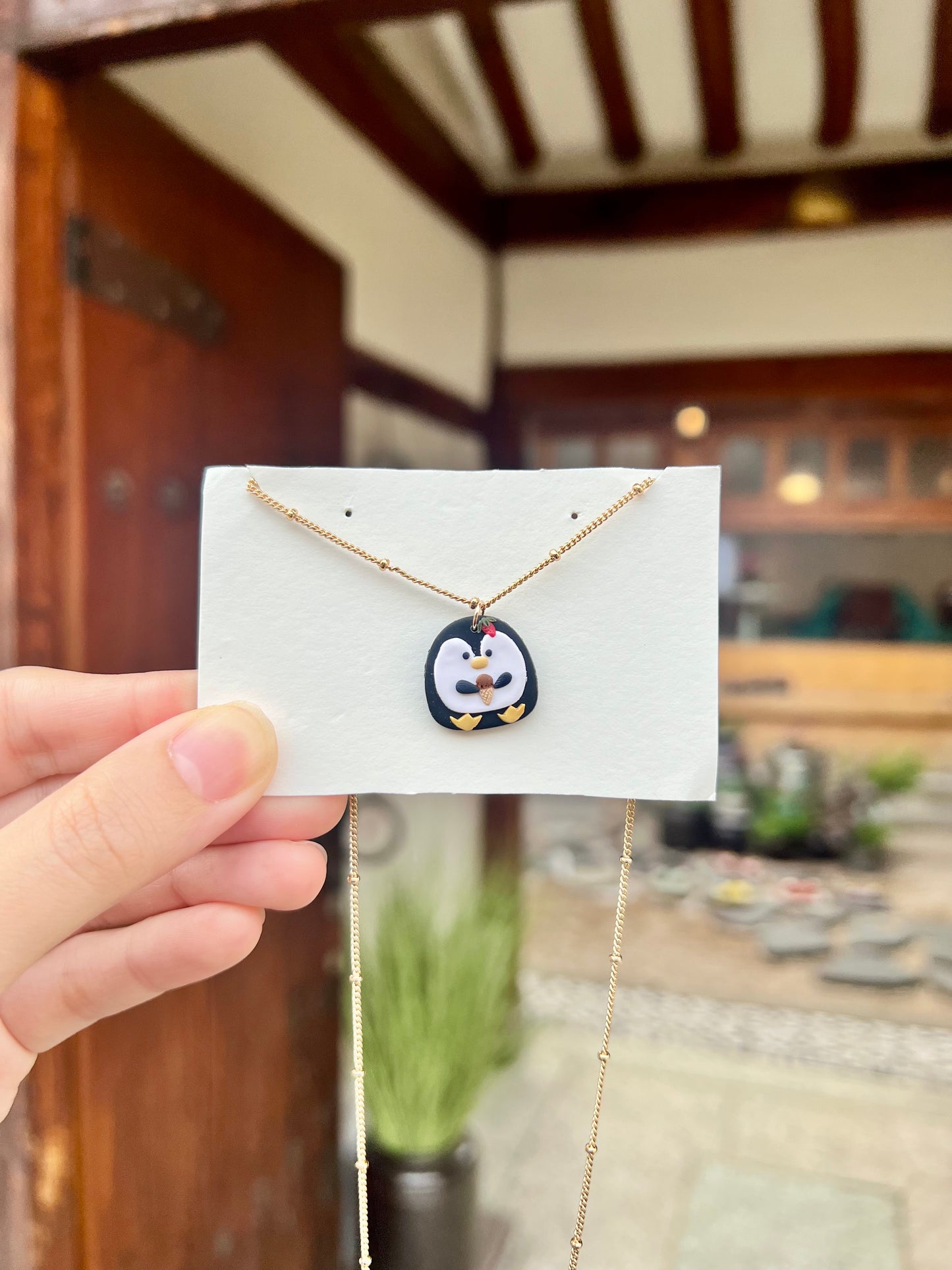 Tubby the penguin - Ice Cream Necklace