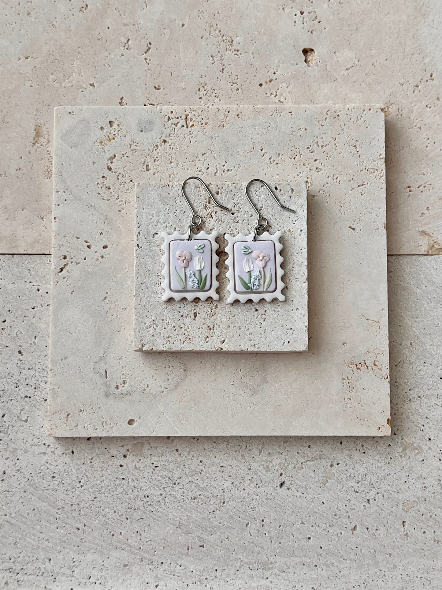 Pastel Floral Stamp Dangles