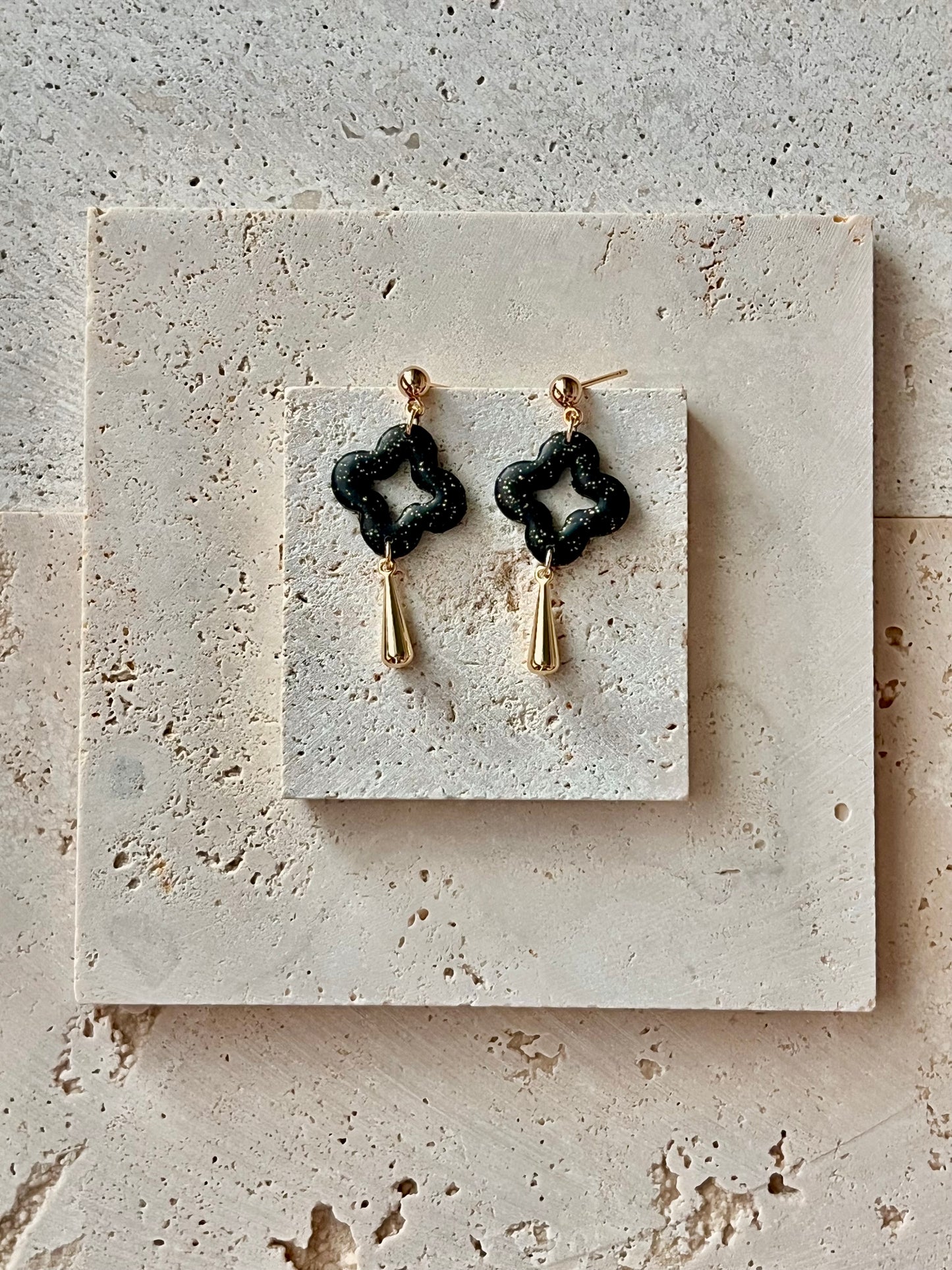 Black Sparkle Dangle