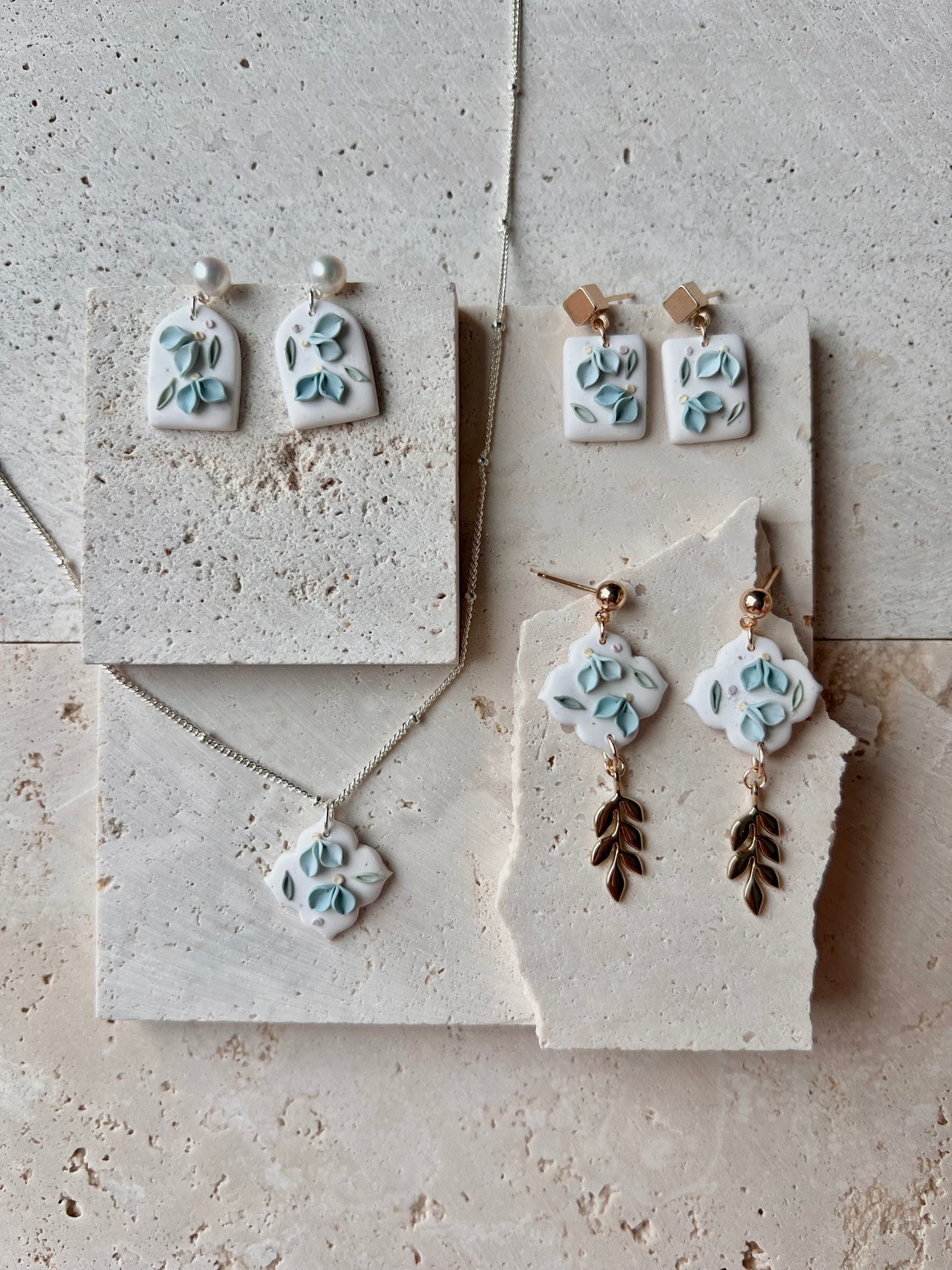 Petal Perfect in Blue Earrings