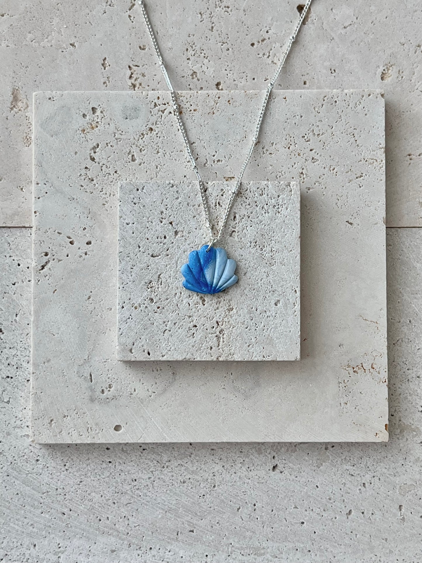 Blue Shell Necklace