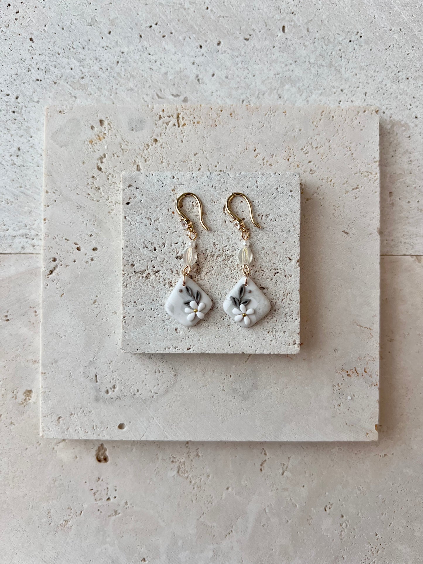 Stoney Floral Dangles