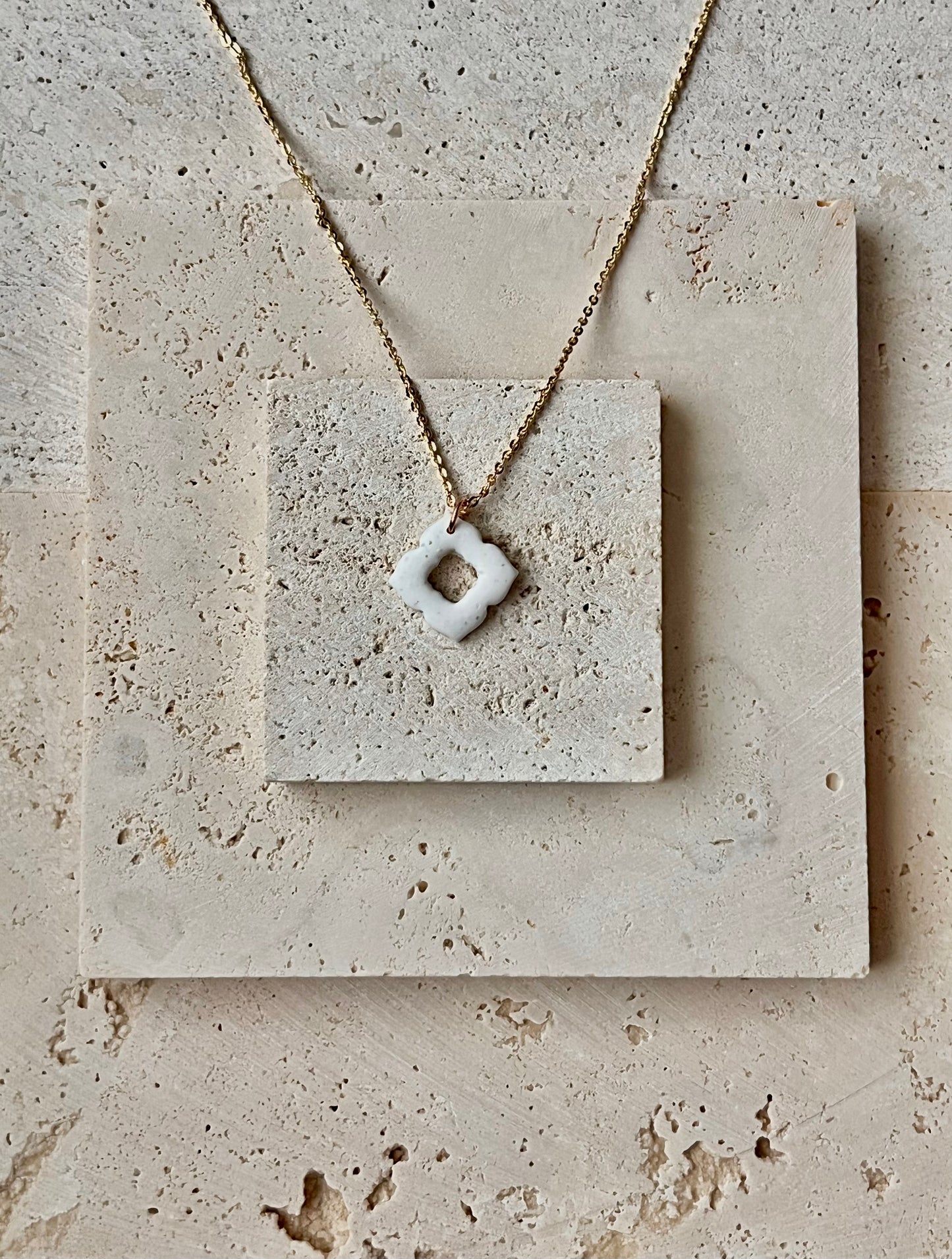 White Granite Necklace