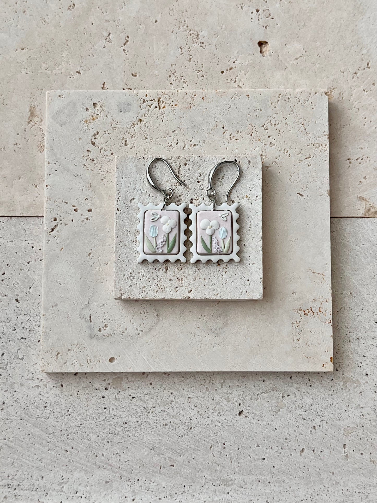 Pastel Floral Stamp Dangles
