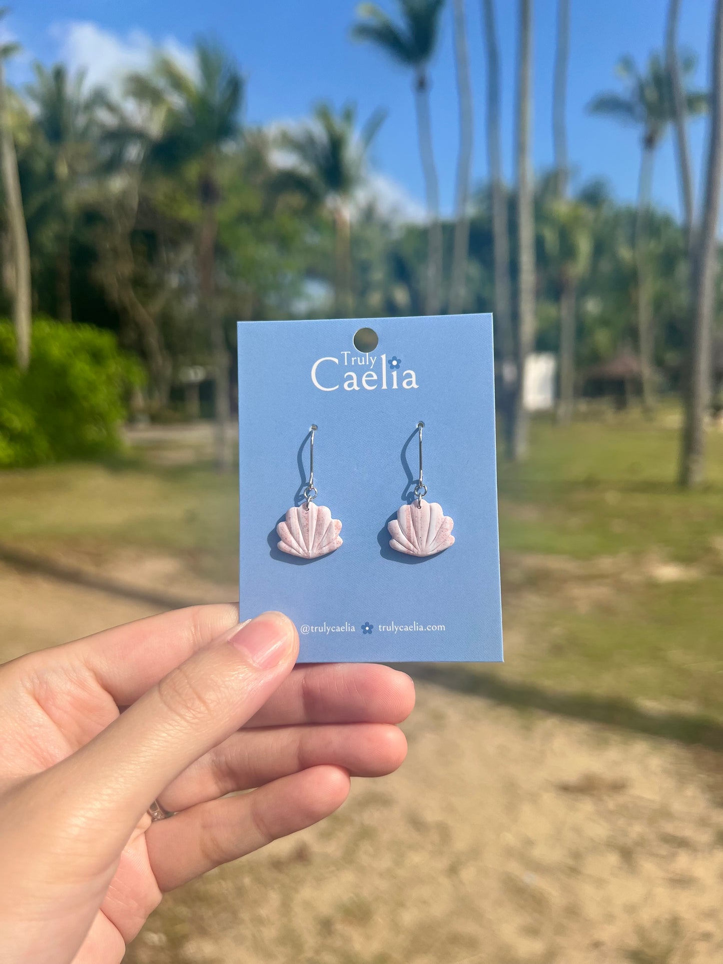 Rose Gold Seashells Dangles