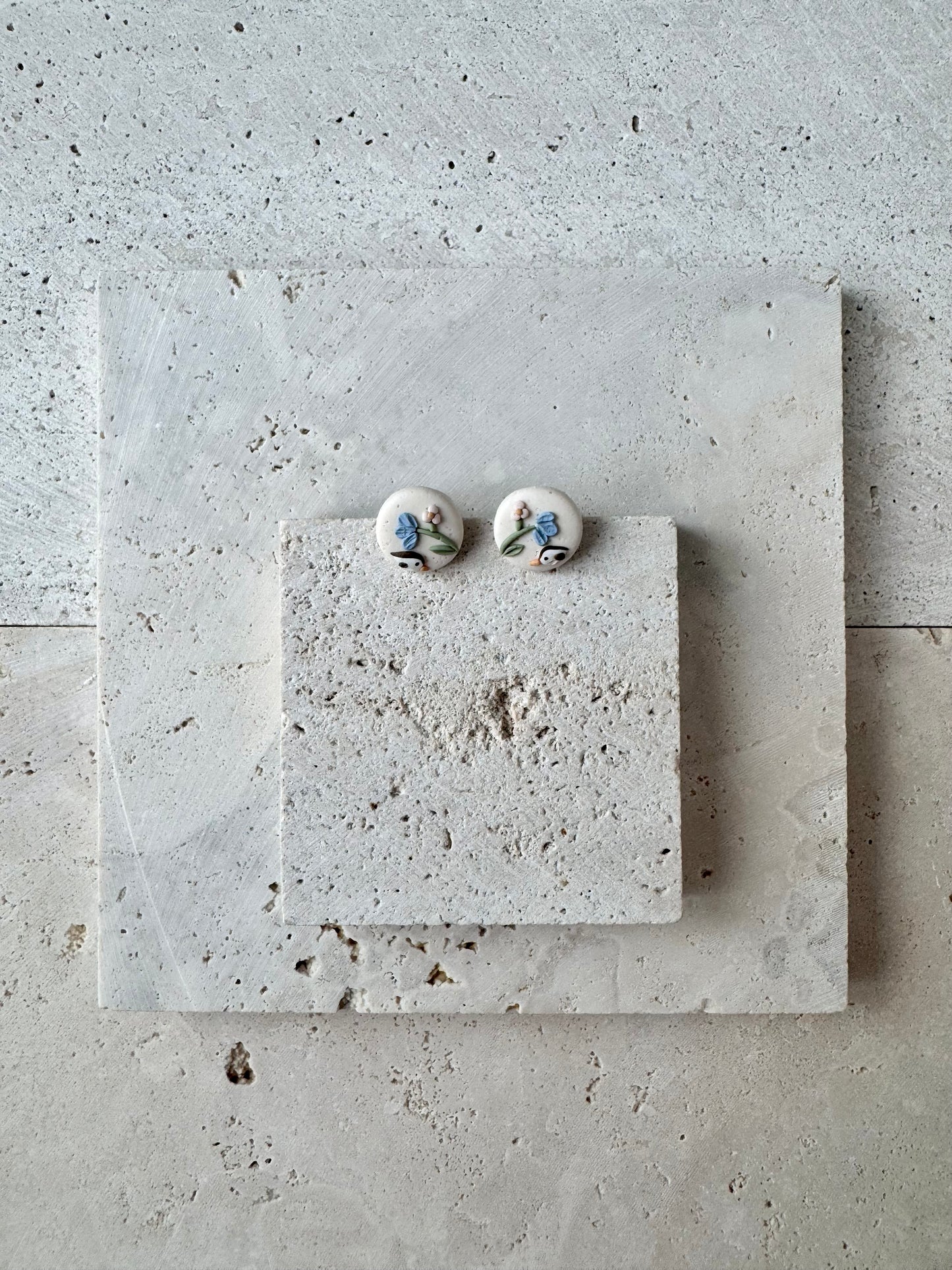 Brown Bird Studs