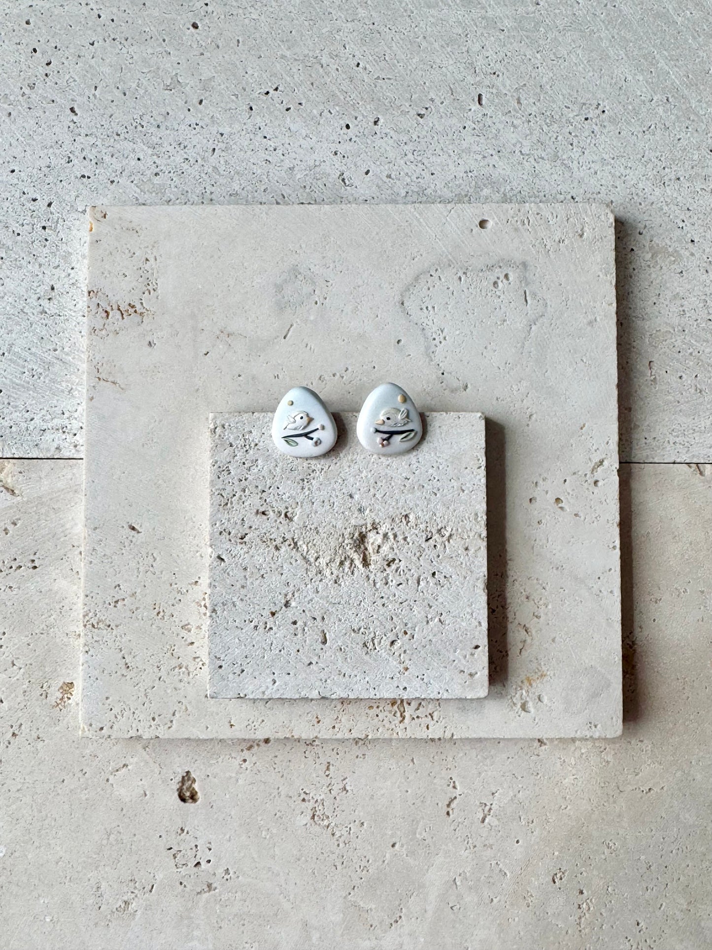 Pastel Bird Studs