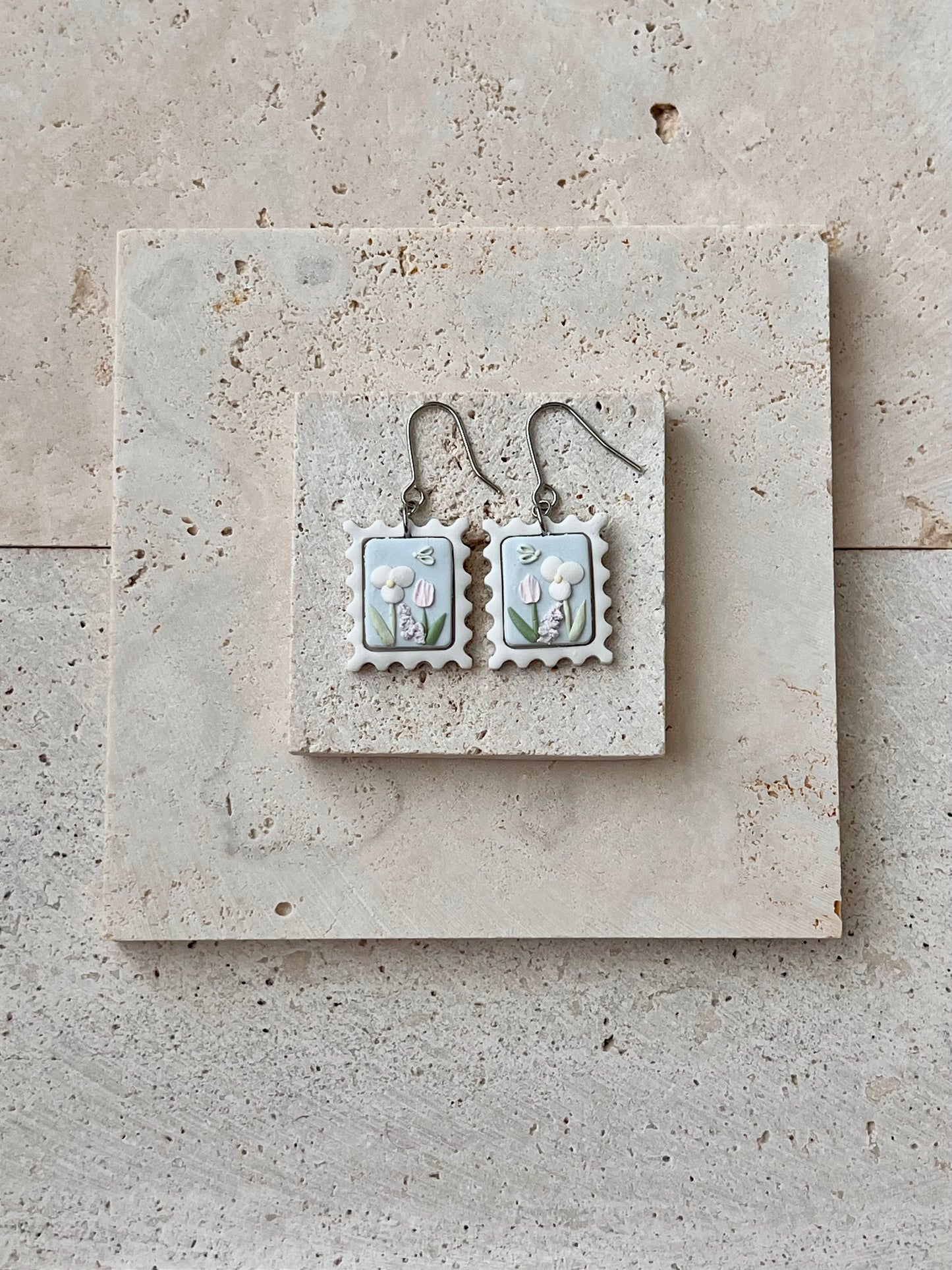 Pastel Floral Stamp Dangles