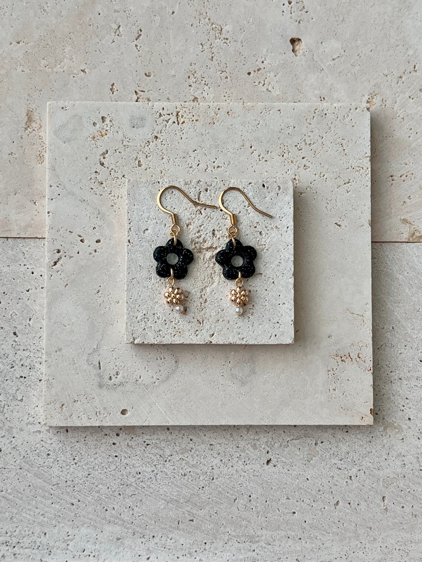 Black Sparkle Dangle