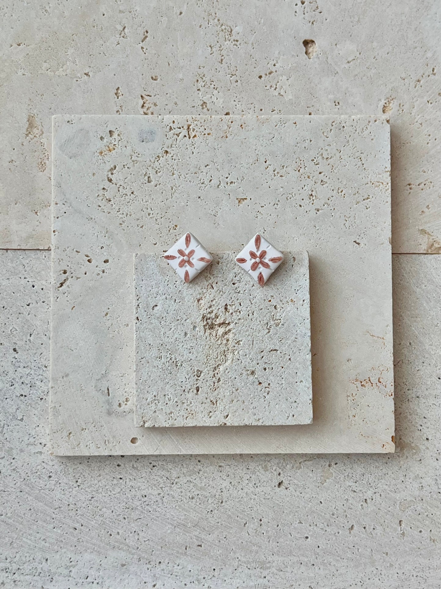 Rose Gold Tile Studs