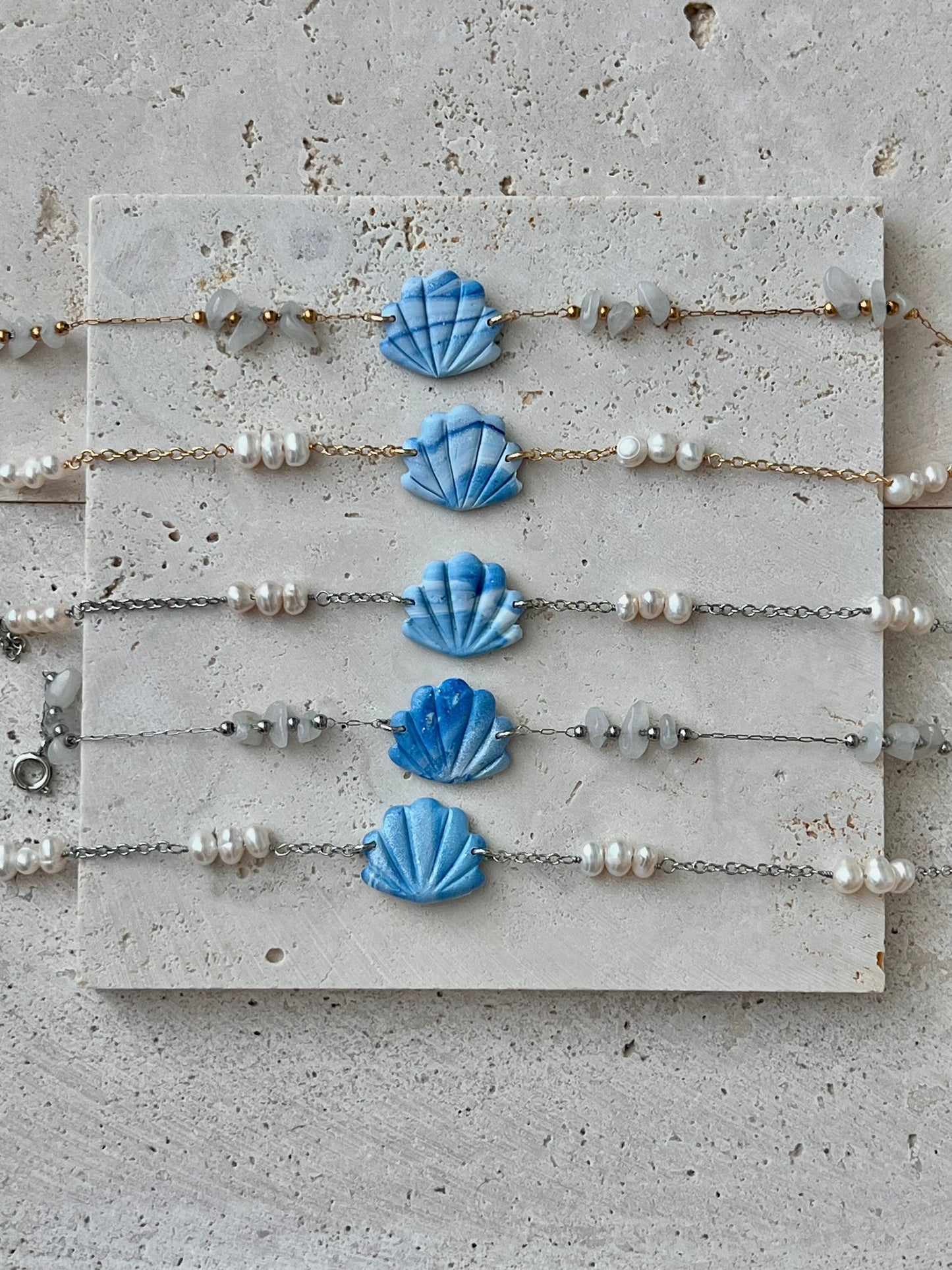 Blue Shells Bracelet