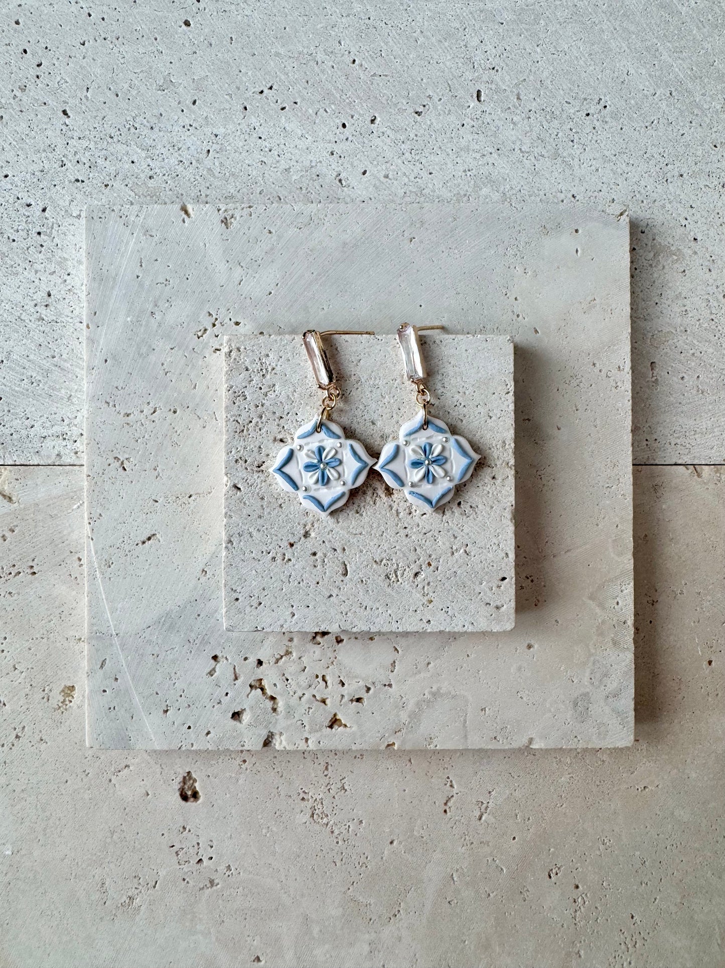 Light Blue Tile Dangle