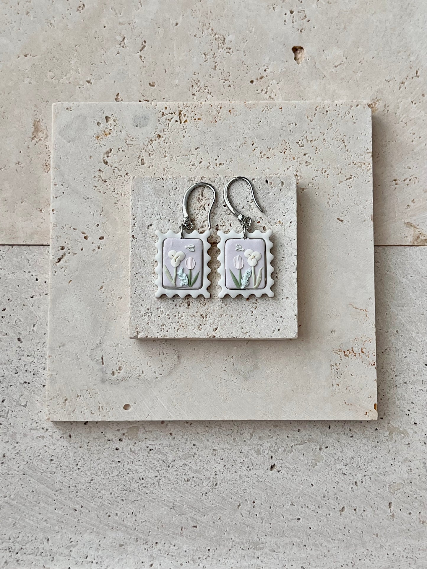 Pastel Floral Stamp Dangles