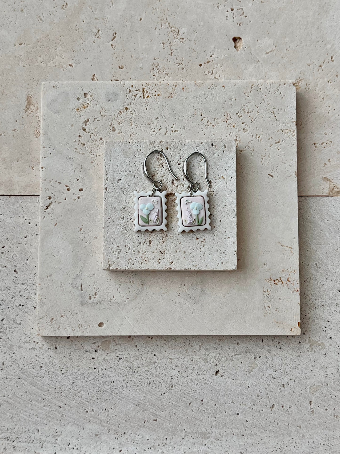 Pastel Floral Stamp Dangles