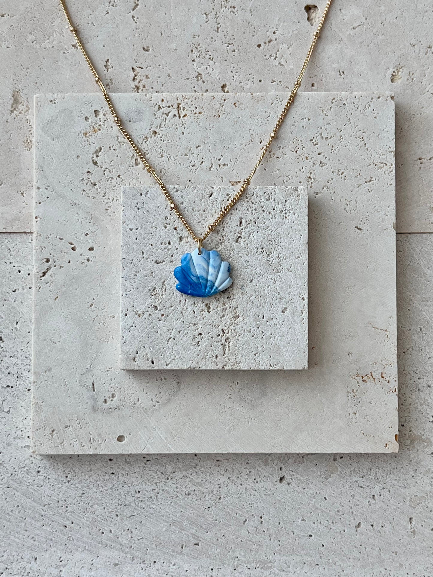 Blue Shell Necklace