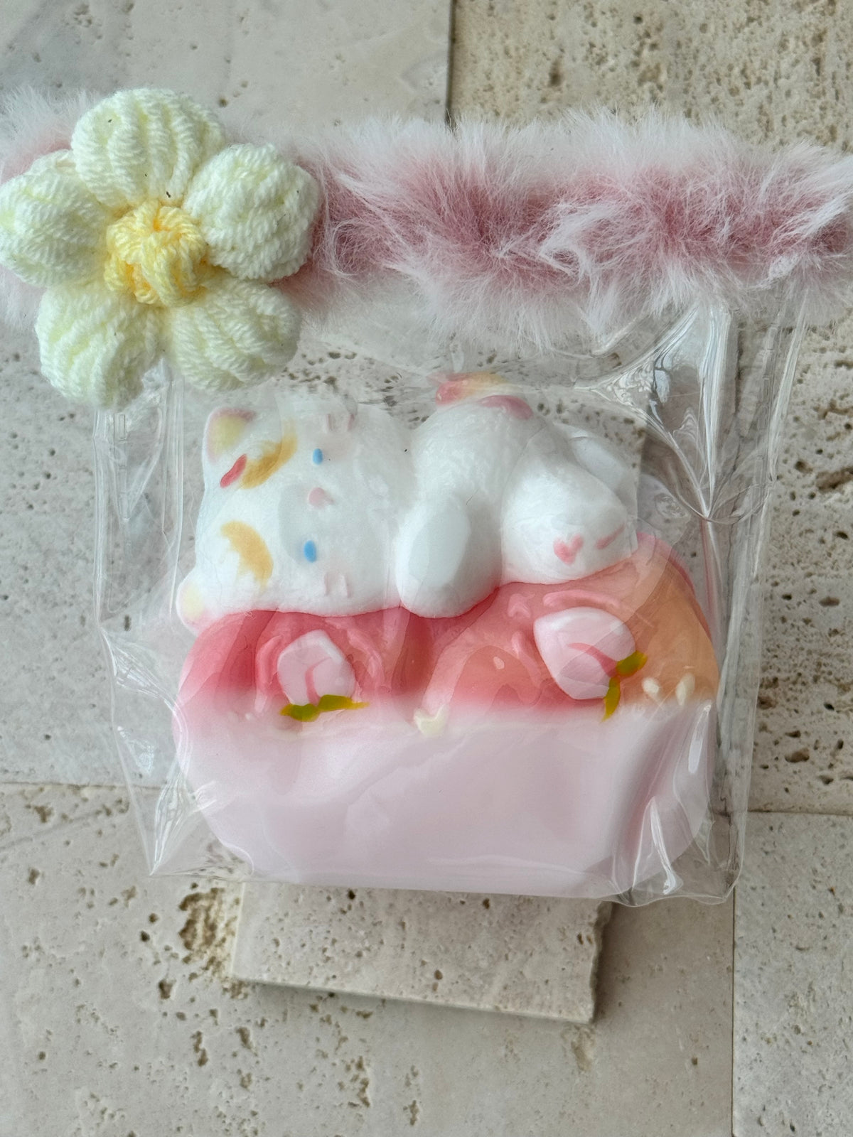 Handmade Cat Squishes water & cream base