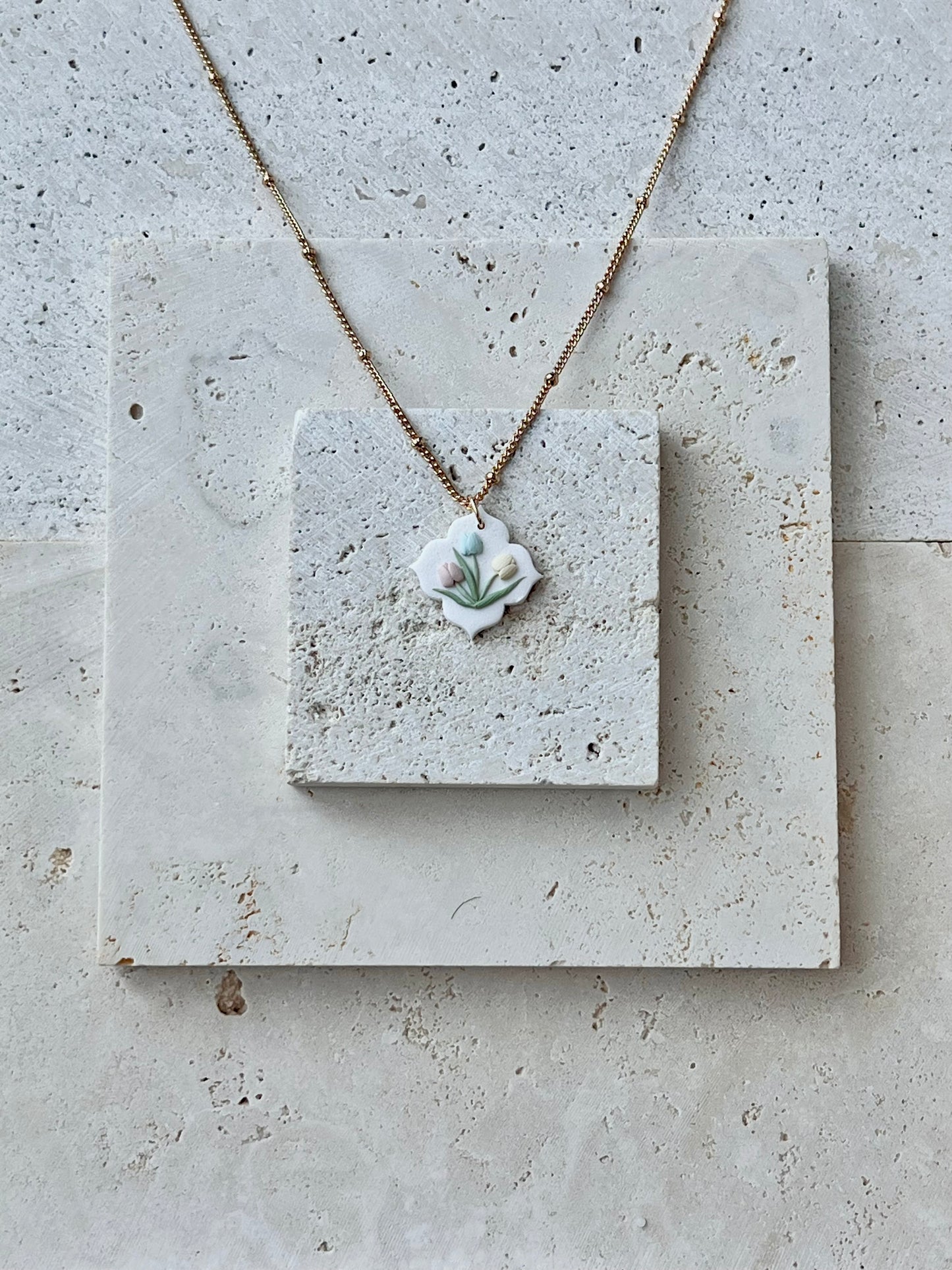 Spring Tulips Necklace