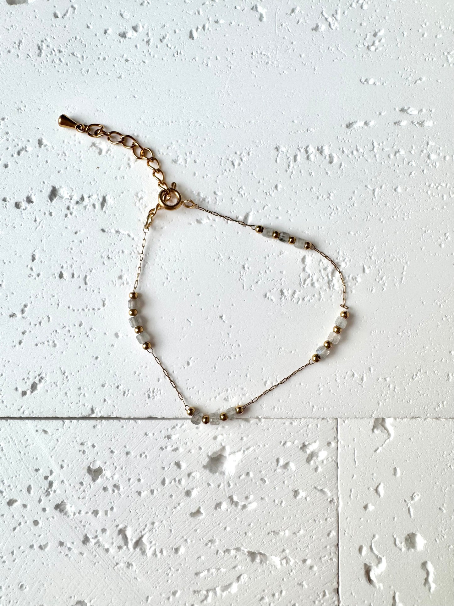 Natural Stones Bracelet Stainless Steel Tarnish Free Showerproof