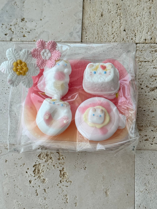 Handmade Cat Squishes water & cream base