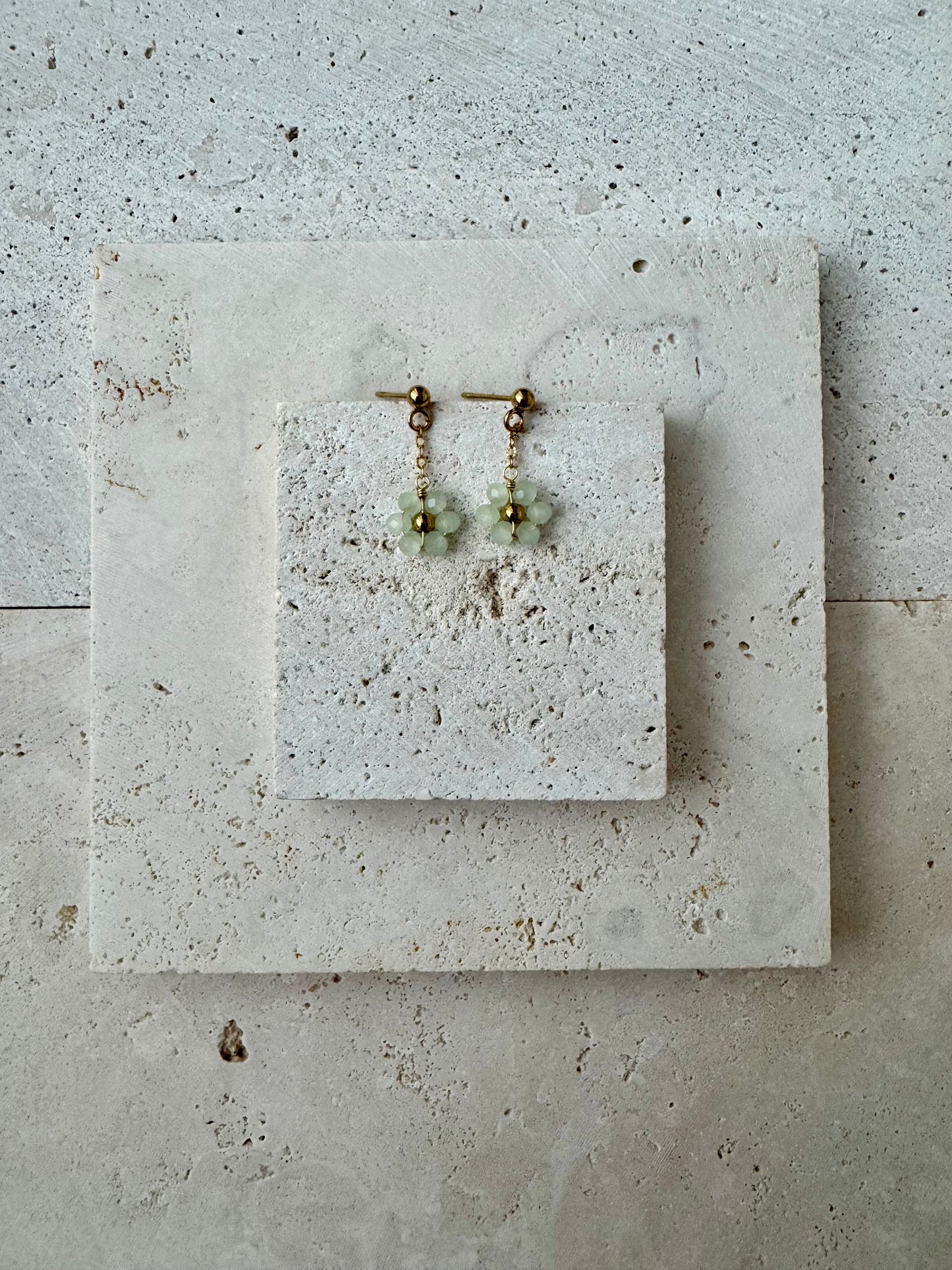 Flower Beaded Earrings