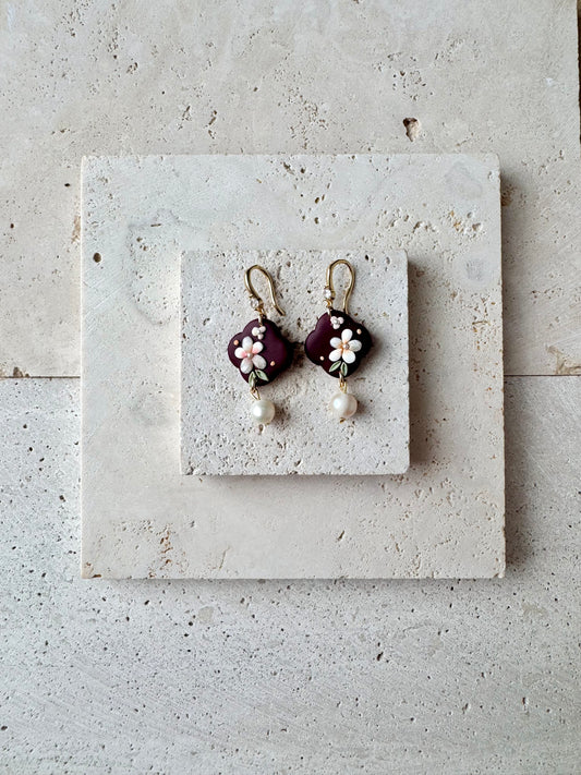 Dark Burgundy Dangle