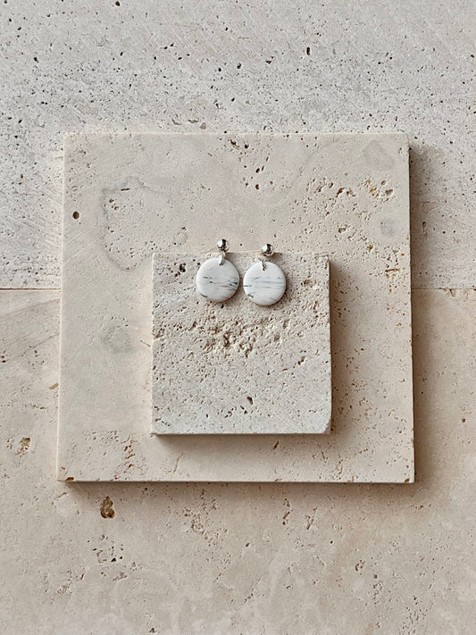 Blue Marbly Studs