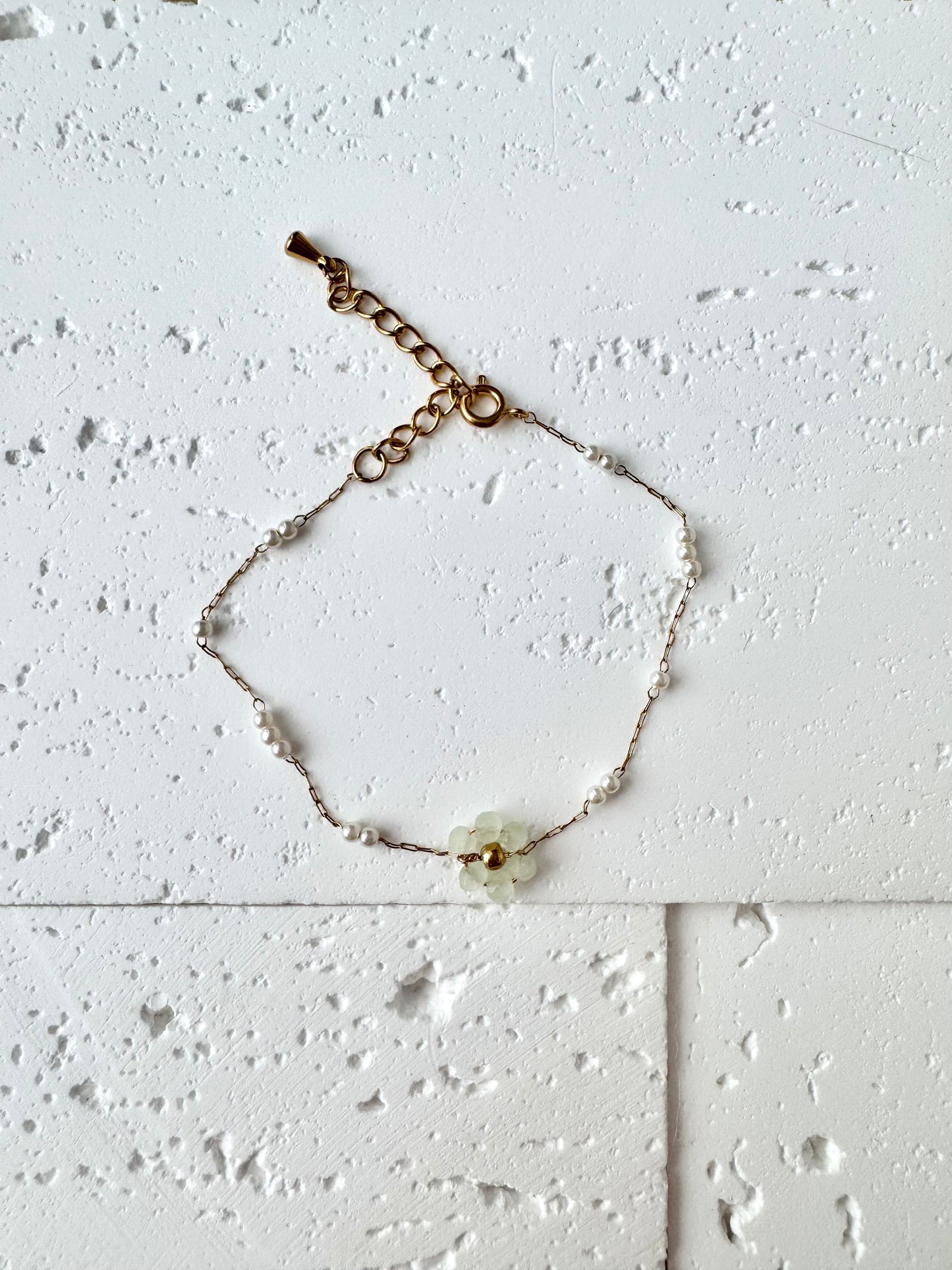 Single Flower Beaded Bracelet
