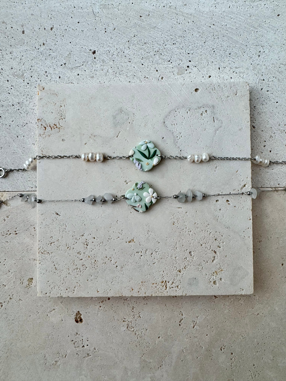 Green Flowers Bracelet