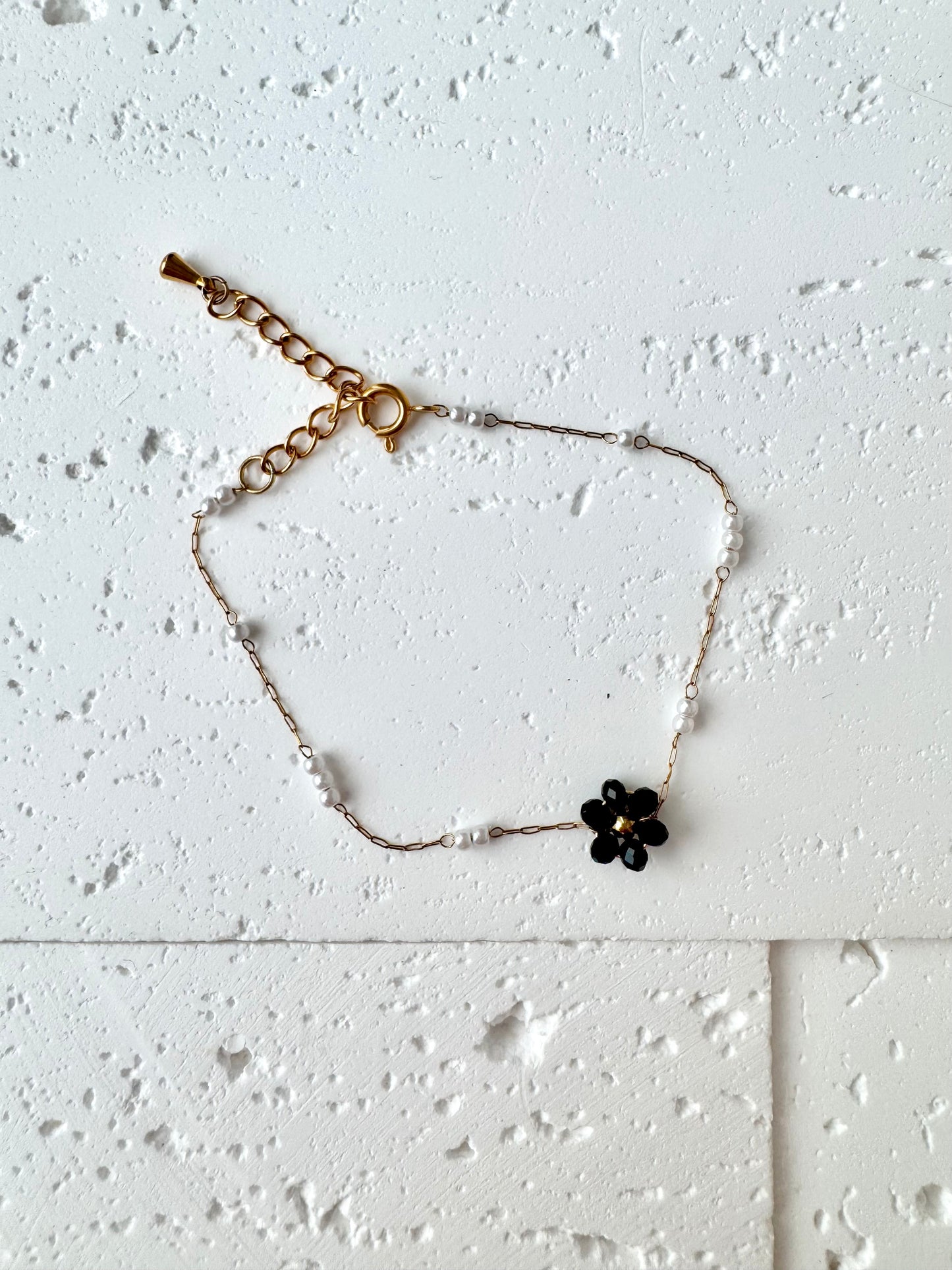 Single Flower Beaded Bracelet