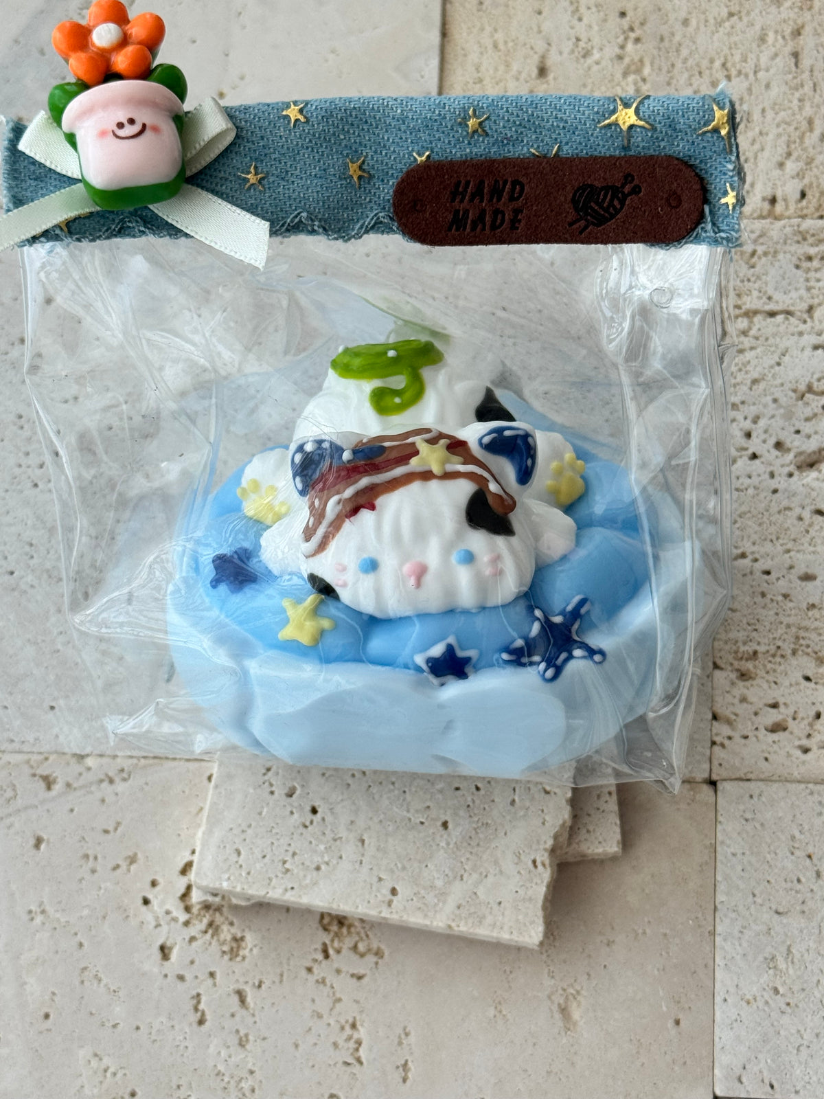 Handmade Cat Squishes water & cream base