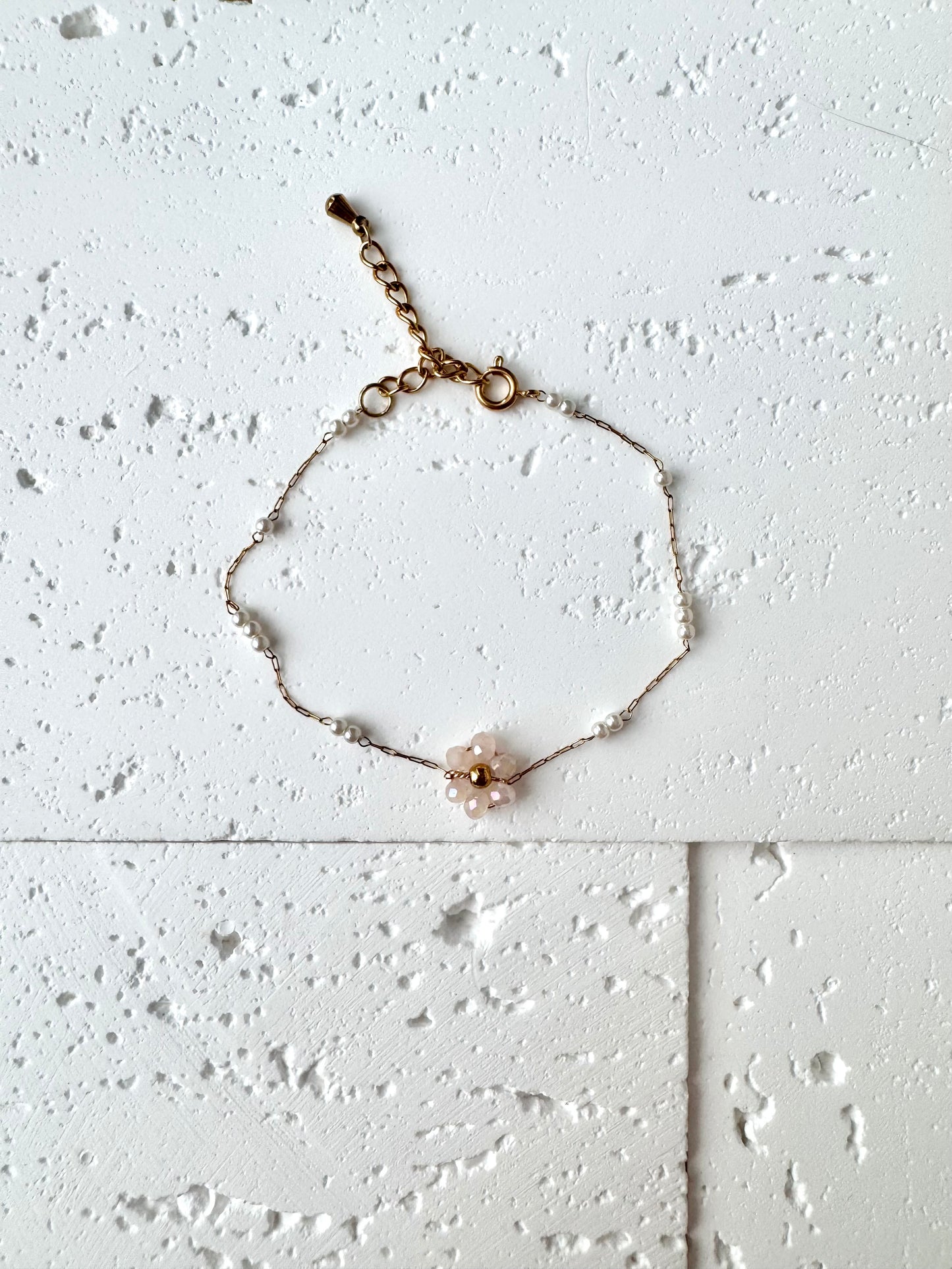 Single Flower Beaded Bracelet