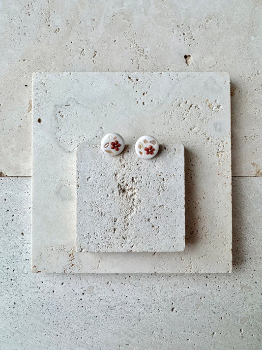 Bronzy Gem Studs