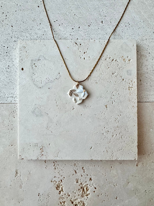 Floral Latte Necklace