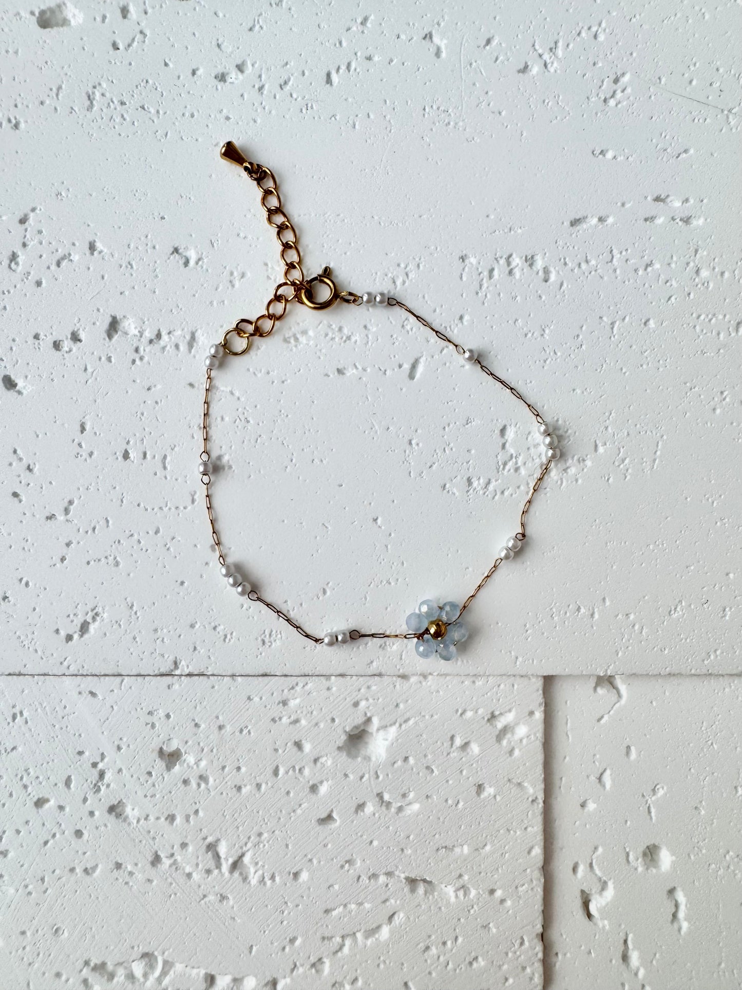 Single Flower Beaded Bracelet