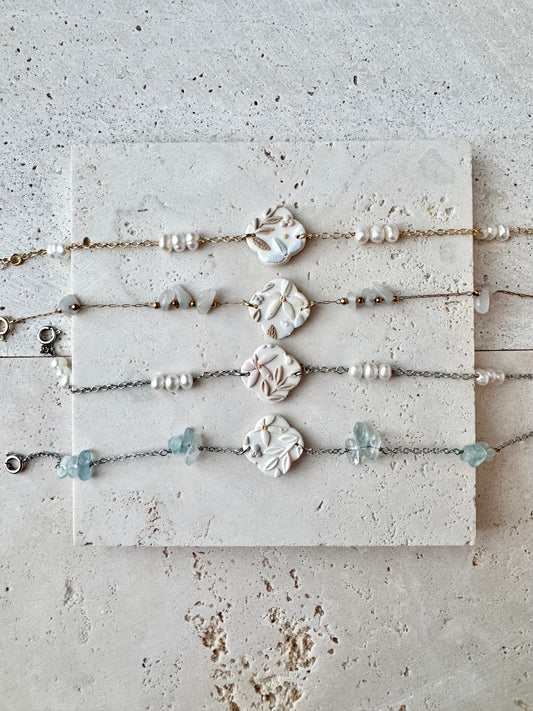 Floral Latte Bracelet