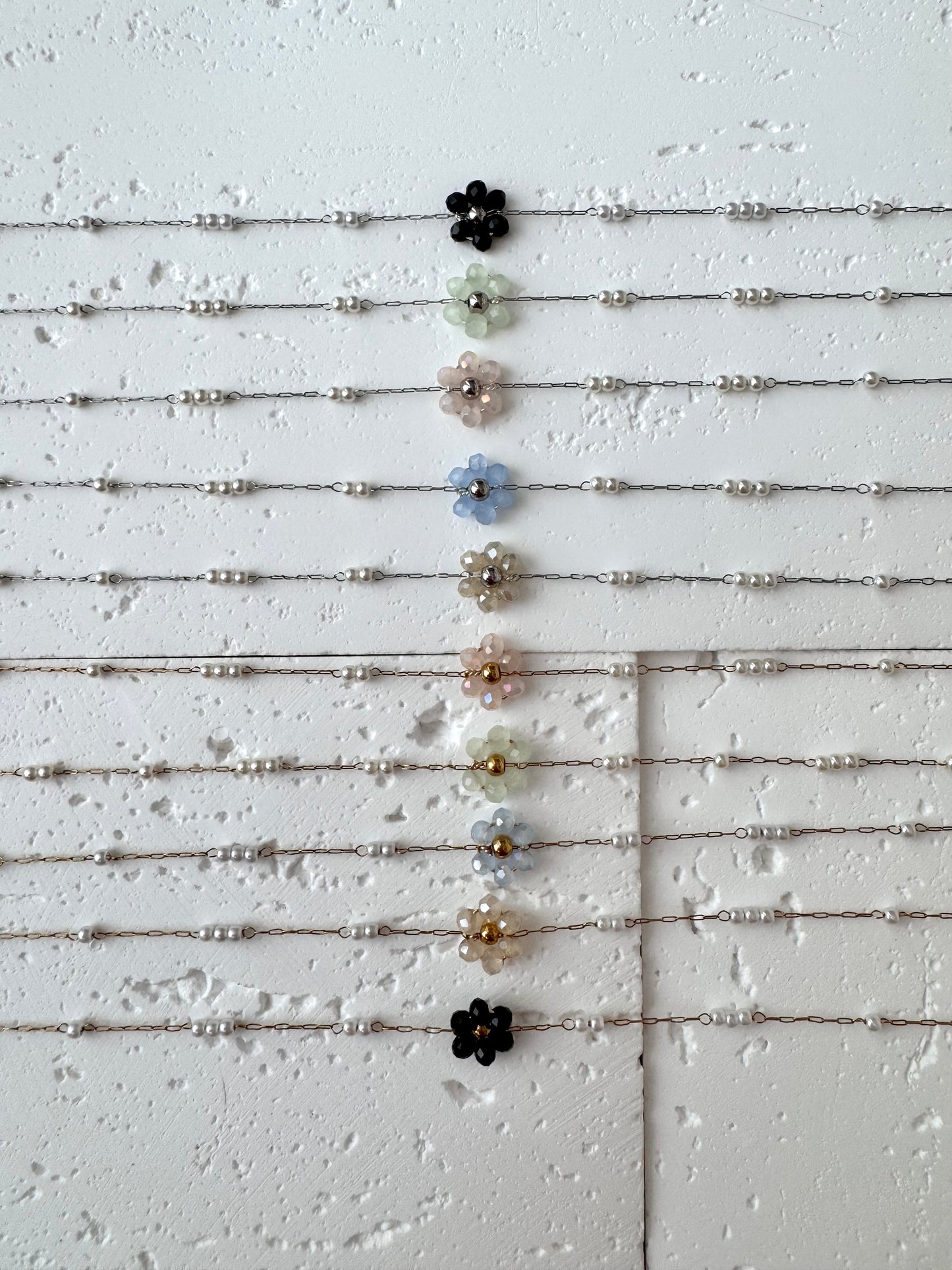 Single Flower Beaded Bracelet
