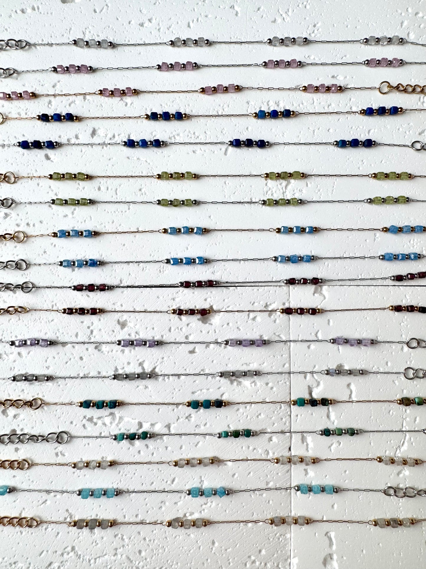 Natural Stones Bracelet Stainless Steel Tarnish Free Showerproof